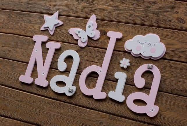 زخرفة اسم نادية