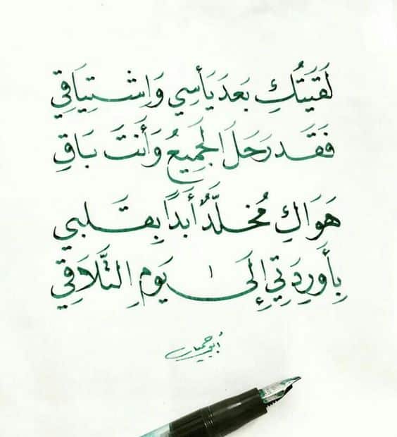 شعر عن الاشتياق للحبيب