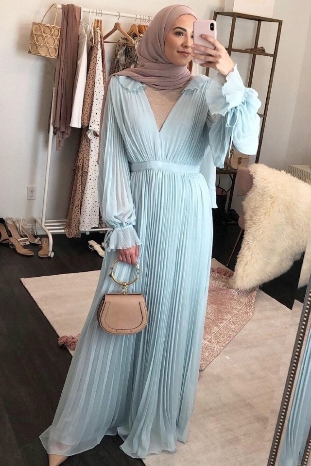 فساتين سواريه محجبات تركي 2020