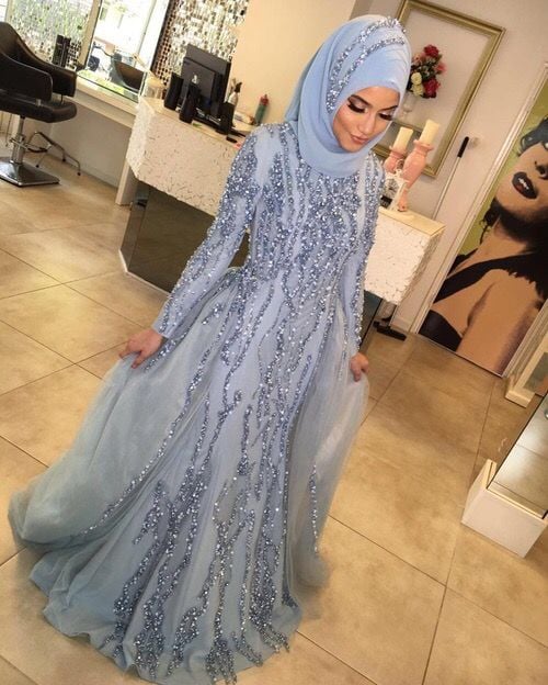 فساتين سواريه محجبات تركي 2020