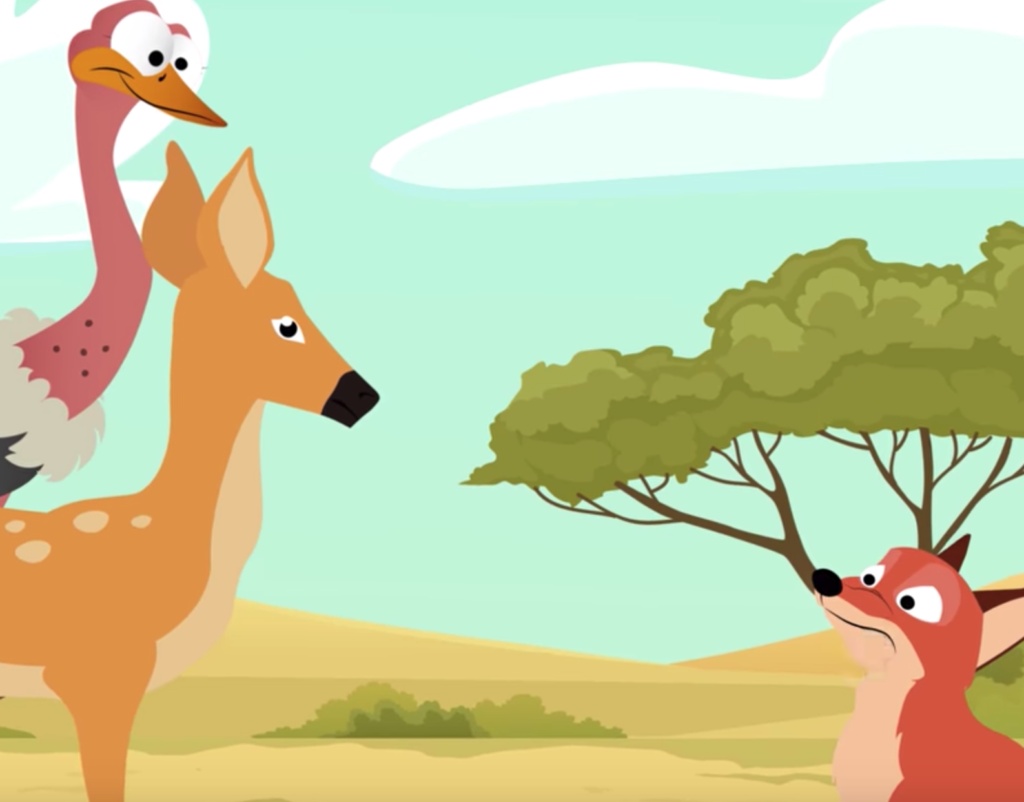 قصص اطفال قصيرة بالصور : قصة الأسد العجوز