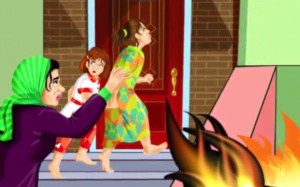قصص عن بر الوالدين مؤثرة جدا : هذه المرأة الصالحة نشب حريق هائل في بيتها ثم كانت المفاجئة