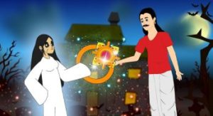 قصص ما قبل النوم للاطفال : قصة شبح النار والخاتم الذهبي