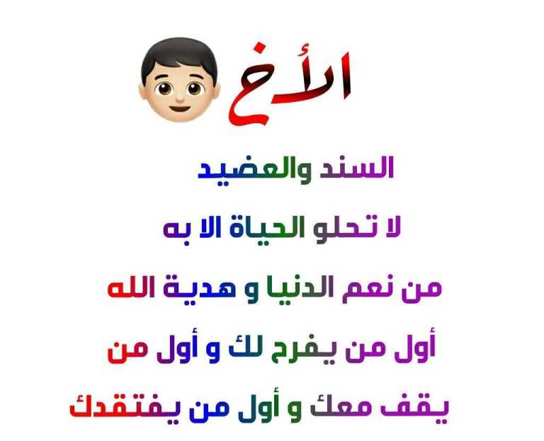 كلمات جميلة عن الاخ