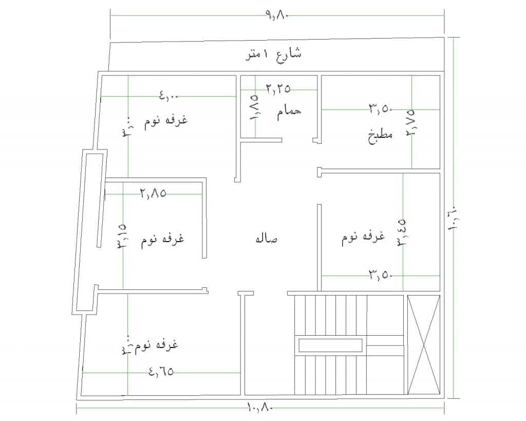 مخططات شقق كبيرة
