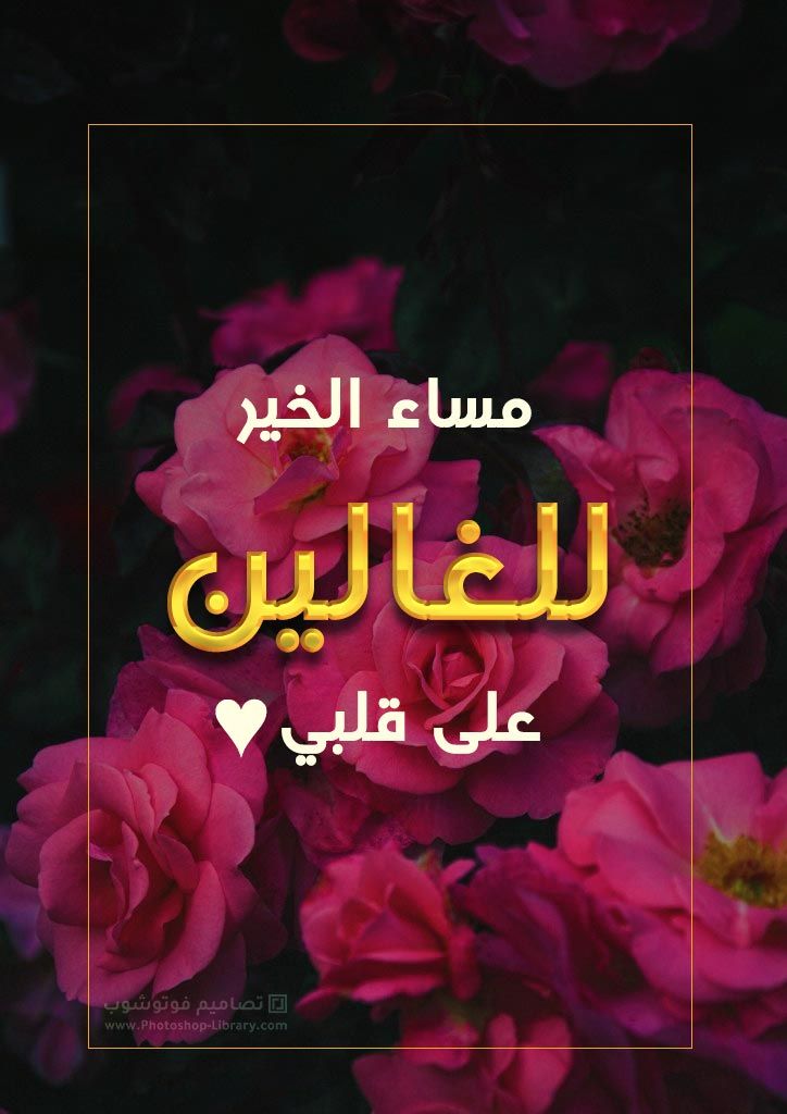 مساء الخير للاحباب