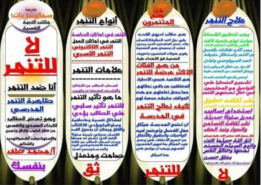 مطويات عن التنمر