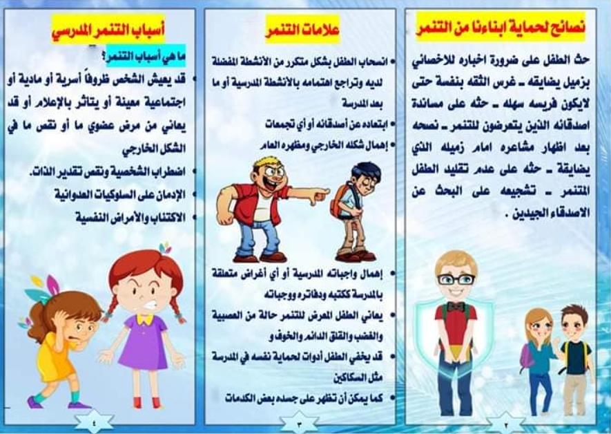 مطويات عن التنمر