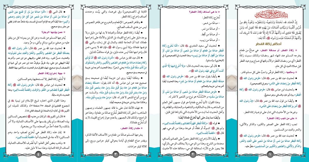 مطويات عن الزكاة