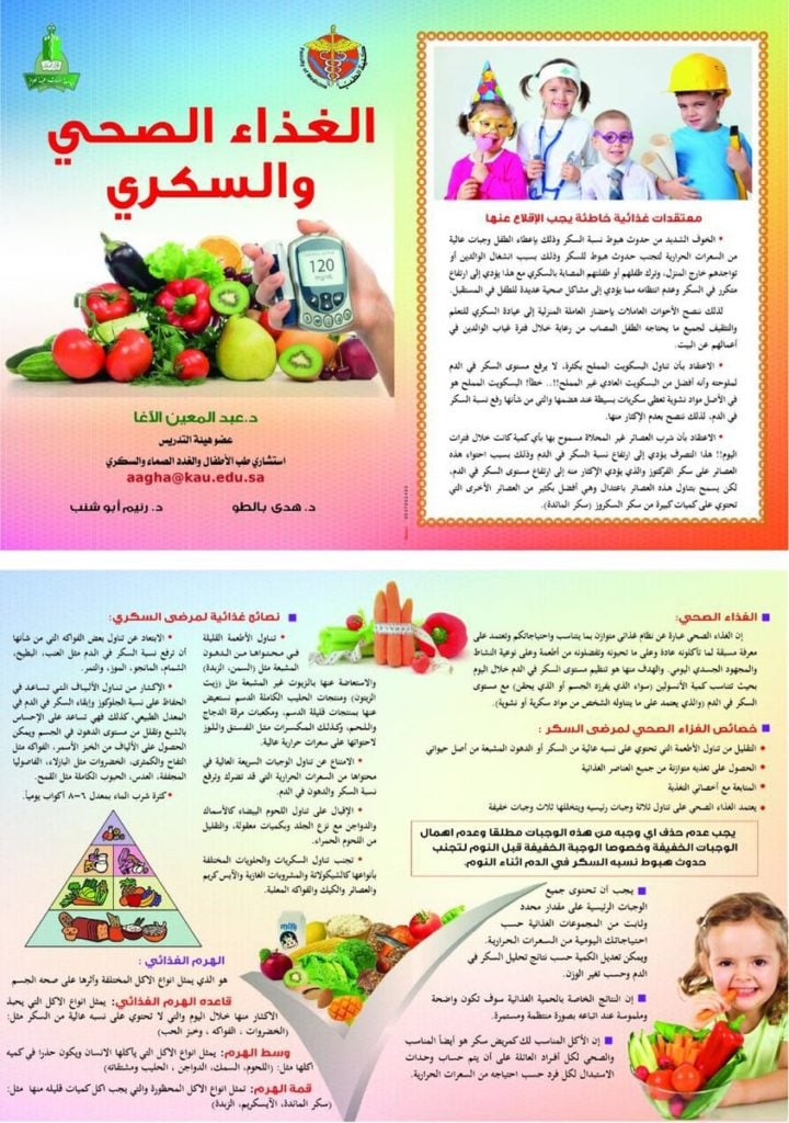 مطويات عن الغذاء الصحي