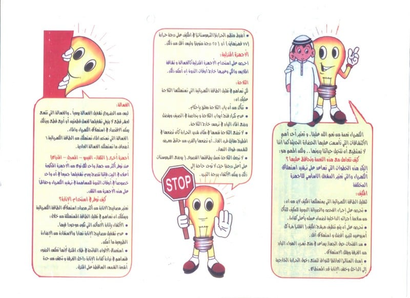 مطويات عن الكهرباء