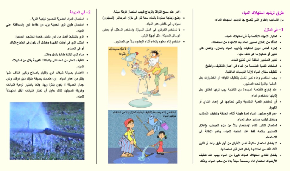 مطويات عن الماء