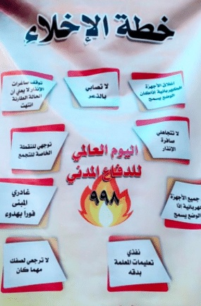 مطويات عن خطة الاخلاء