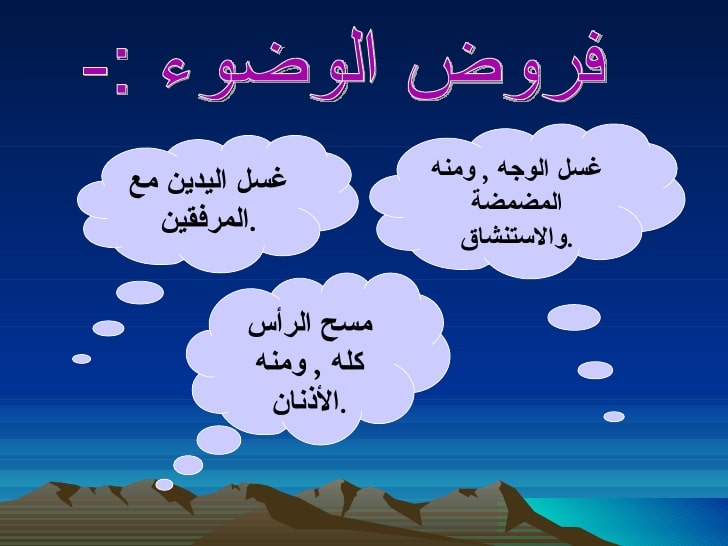 مطويات عن فروض الوضوء