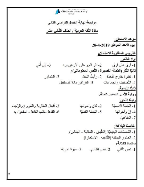 ورقة عمل الممنوع من الصرف