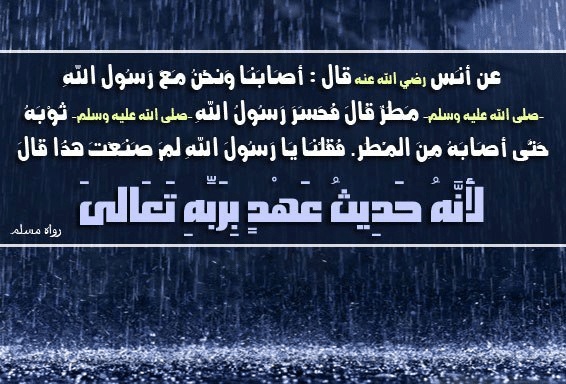 دعاء في المطر
