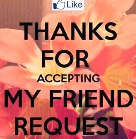 شكرا لقبول الصداقة بالأنجليزية