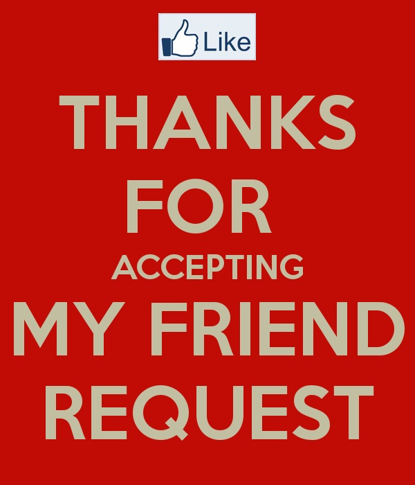 شكرا لقبول الصداقة بالأنجليزية