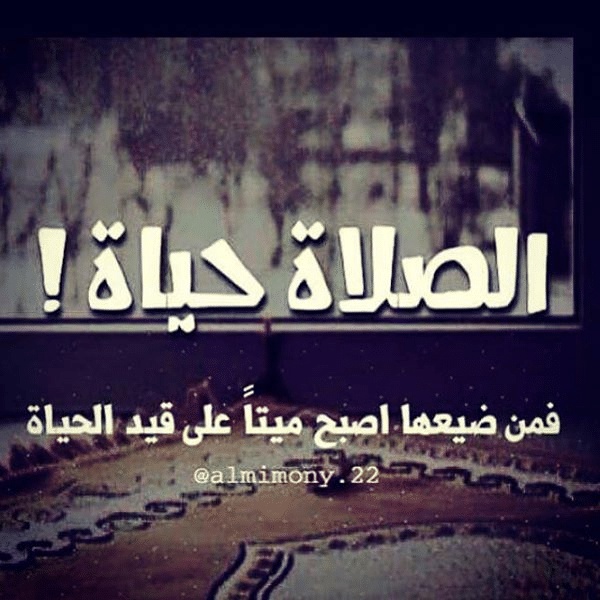 عبارات عن الصلاة نور