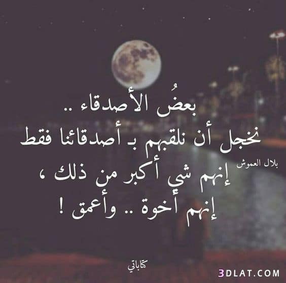 كلام جميل عن الصداقة