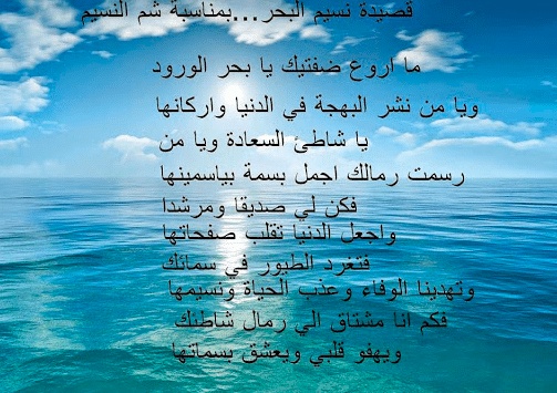 كلام عن صوت البحر