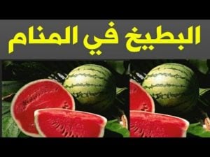 تفسير حلم رؤية البطيخ في المنام للعزباء والمتزوجة