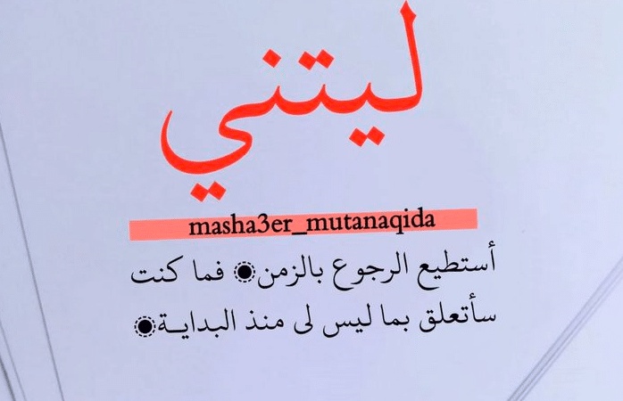 جمل فيها ليتني