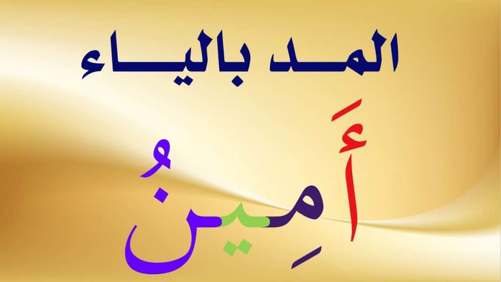 جمل فيها مد بالياء