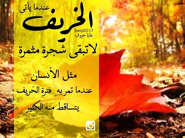 خواطر عن الخريف