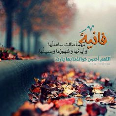 خواطر عن الدنيا الفانية