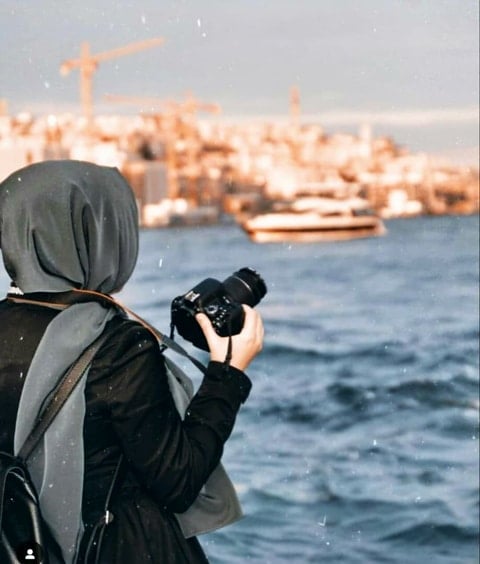 رمزيات بنات على البحر انستقرام