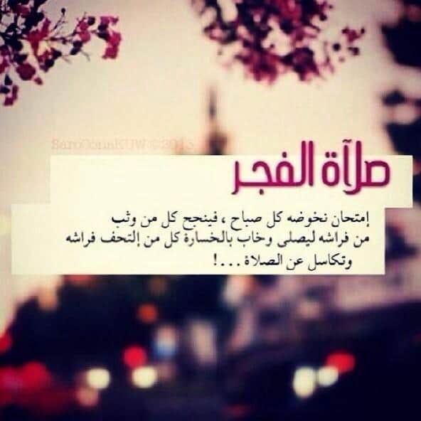 عبارات عن صلاة الفجر