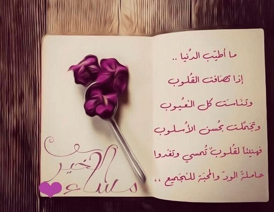 عبارات مساء الخير جديدة