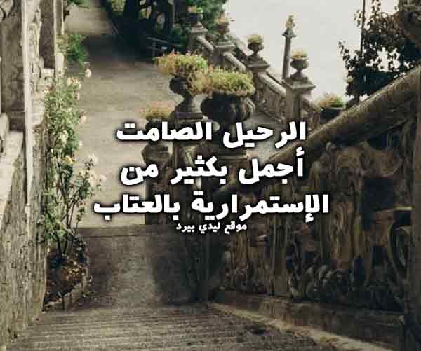 كلام عن شخص يريد الرحيل